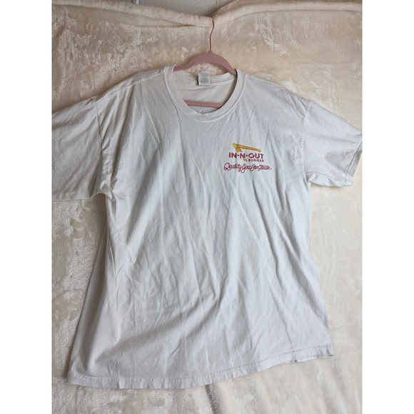 In N Out Burger Other - In N Out Burger Mens White Graphic T Shirt Retro Drive-In Scene‎ Graphic Tee